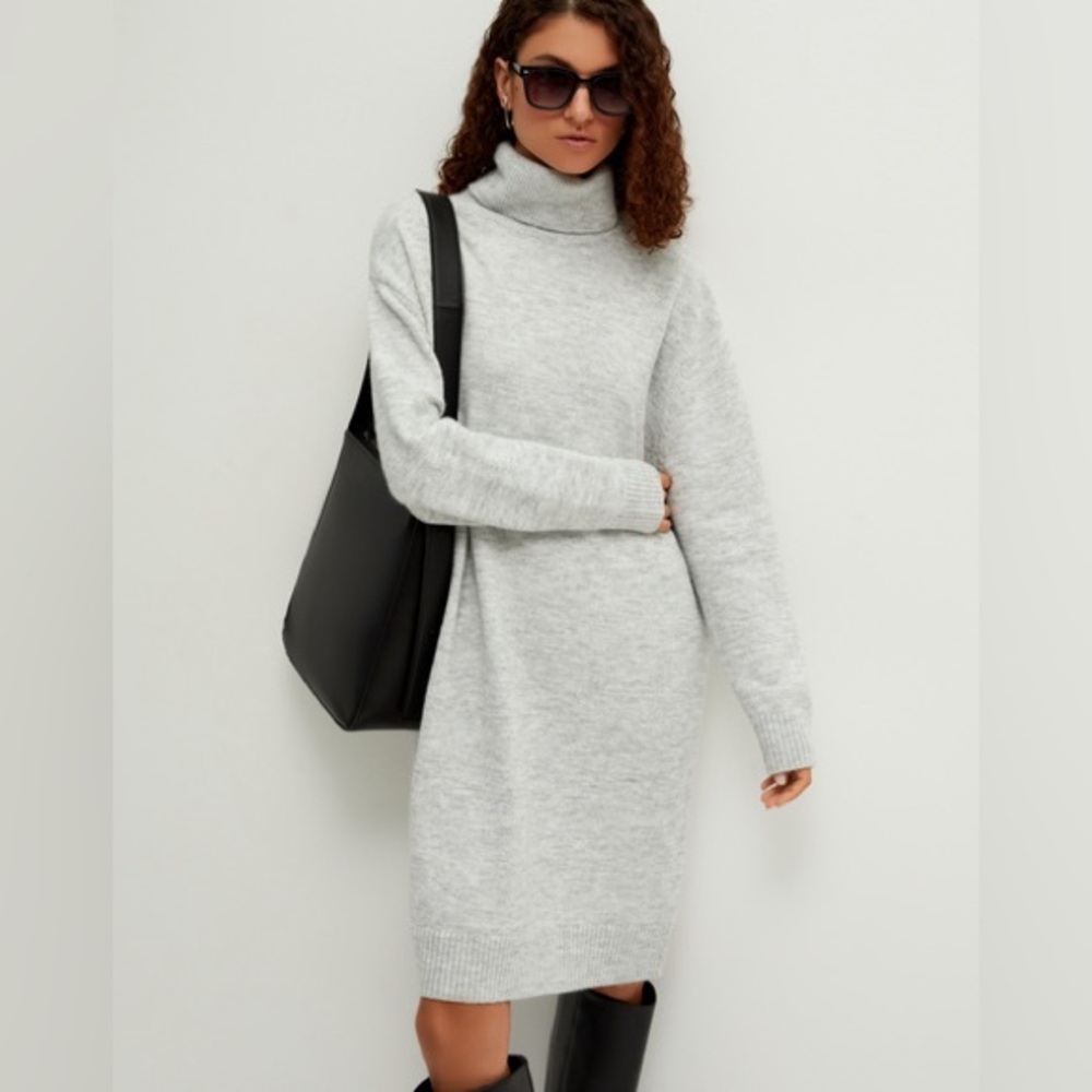 NWT EXPRESS LOFTY SWEATER DRESS MOCK OVERSIZED SMALL NEW NWT